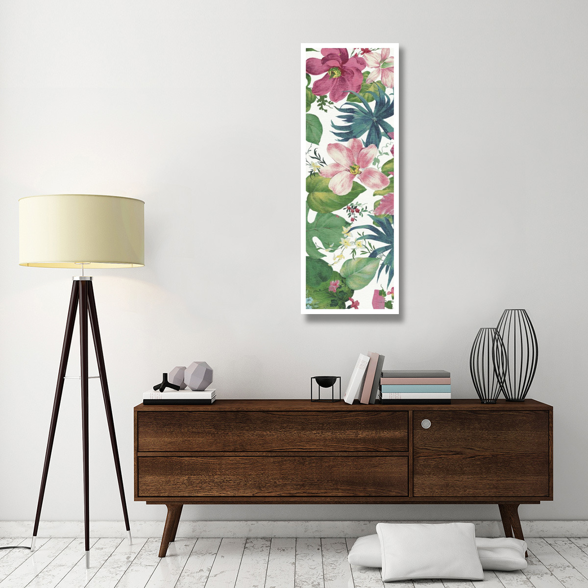 Tropical Dream Bright on White II -Paper Art-20&quotx56"