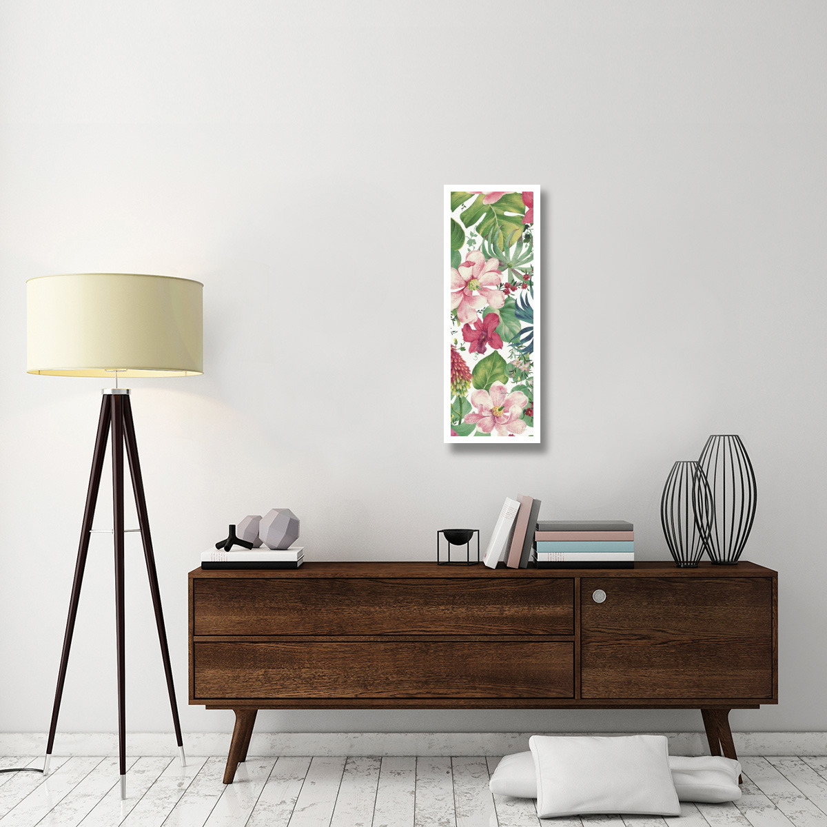 Tropical Dream Bright on White III -Paper Art-14&quotx38"