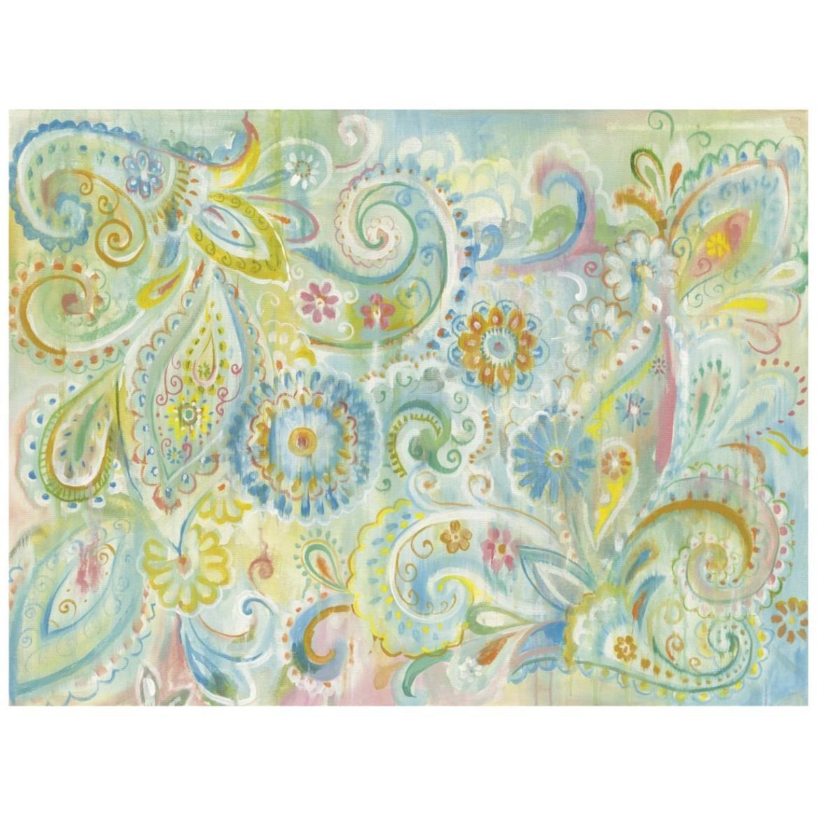 Spring Dream Paisley -Paper Art-42&quotx32"