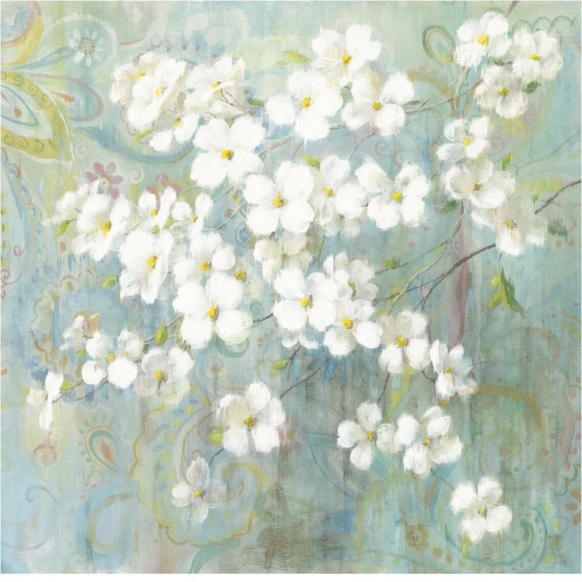 Spring Dream I Paisley -Paper Art-38&quotx38"