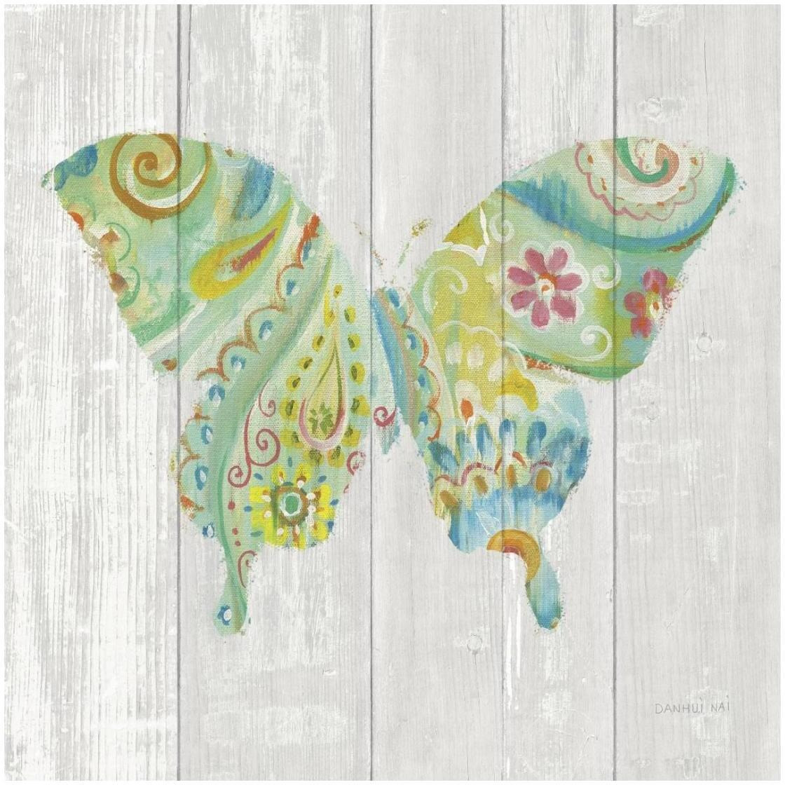 Spring Dream Paisley VIII -Paper Art-26&quotx26"