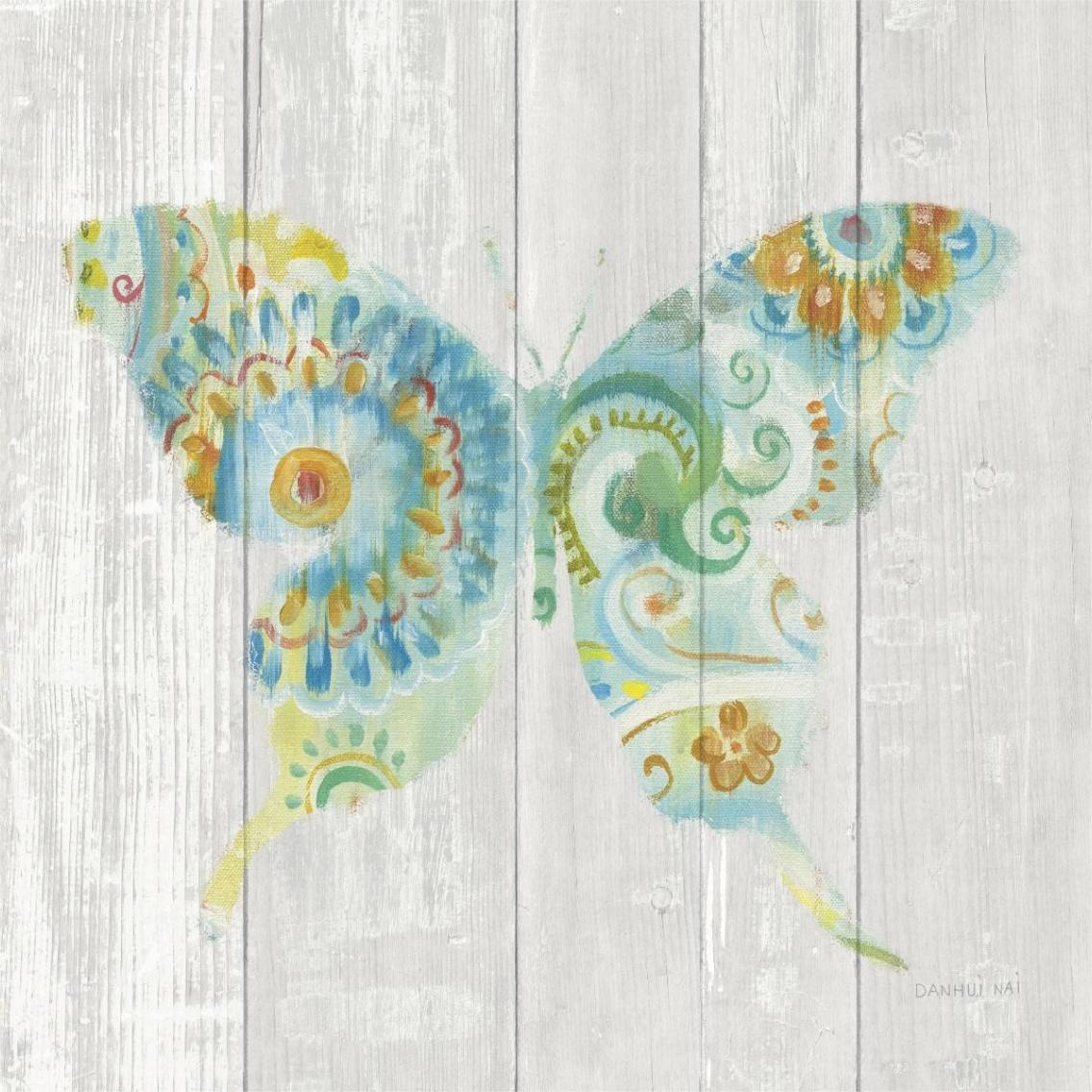 Spring Dream Paisley IX -Paper Art-38&quotx38"