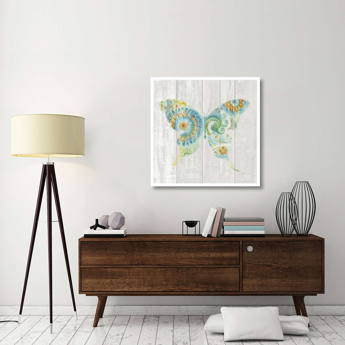 Spring Dream Paisley IX -Paper Art-38&quotx38"