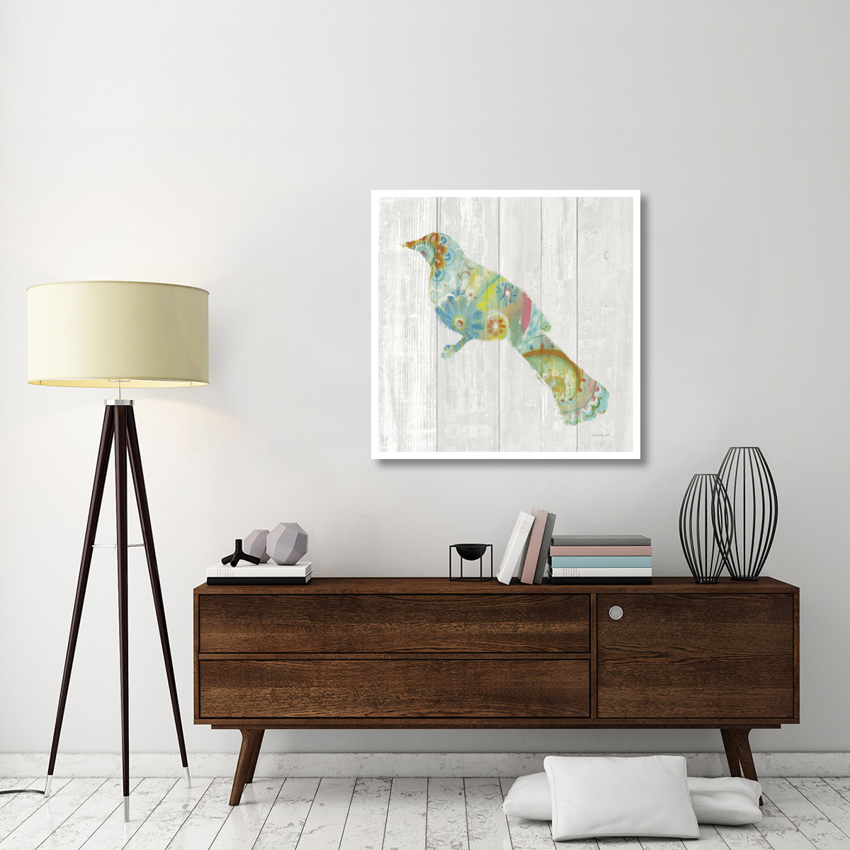 Spring Dream Paisley XI -Paper Art-38&quotx38"
