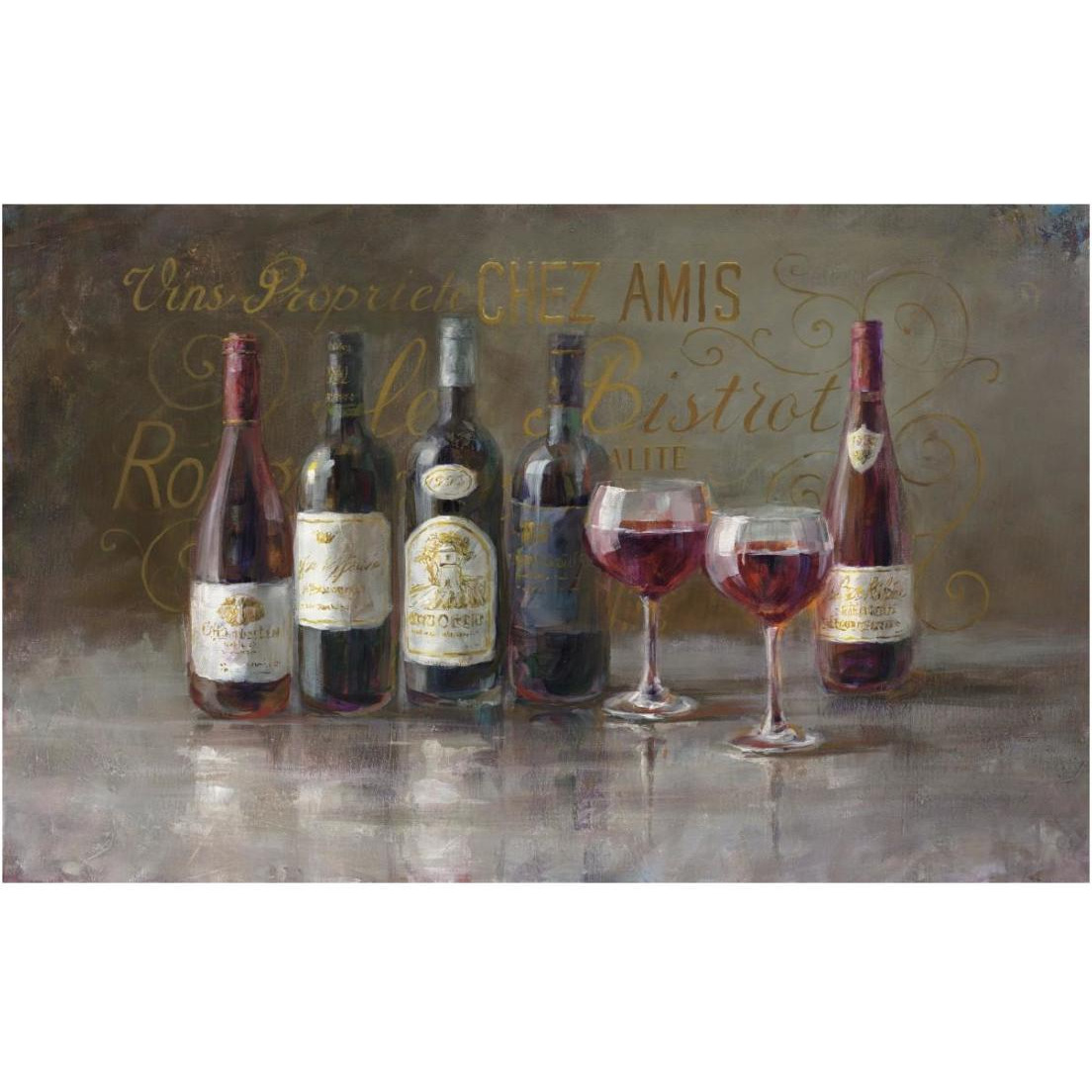 Bistro Reds -Paper Art-24&quotx15.64"