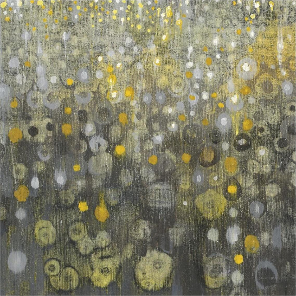 Rain Abstract V -Paper Art-38&quotx38"