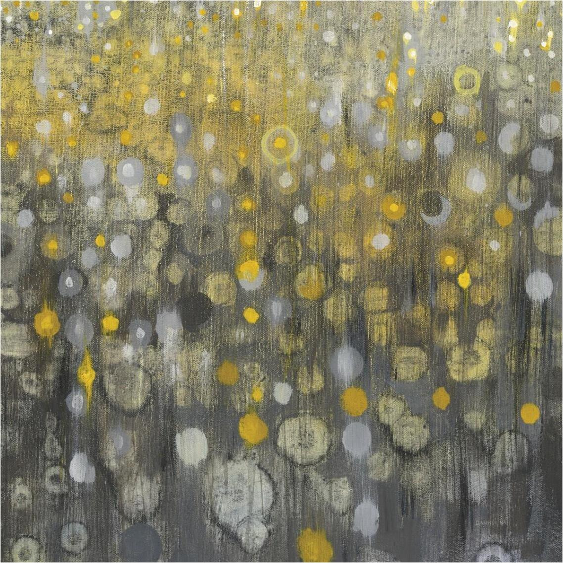Rain Abstract VI -Paper Art-38&quotx38"