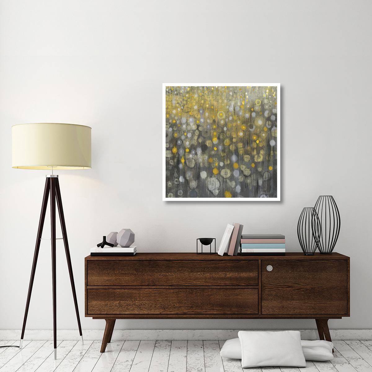 Rain Abstract VI -Paper Art-38&quotx38"