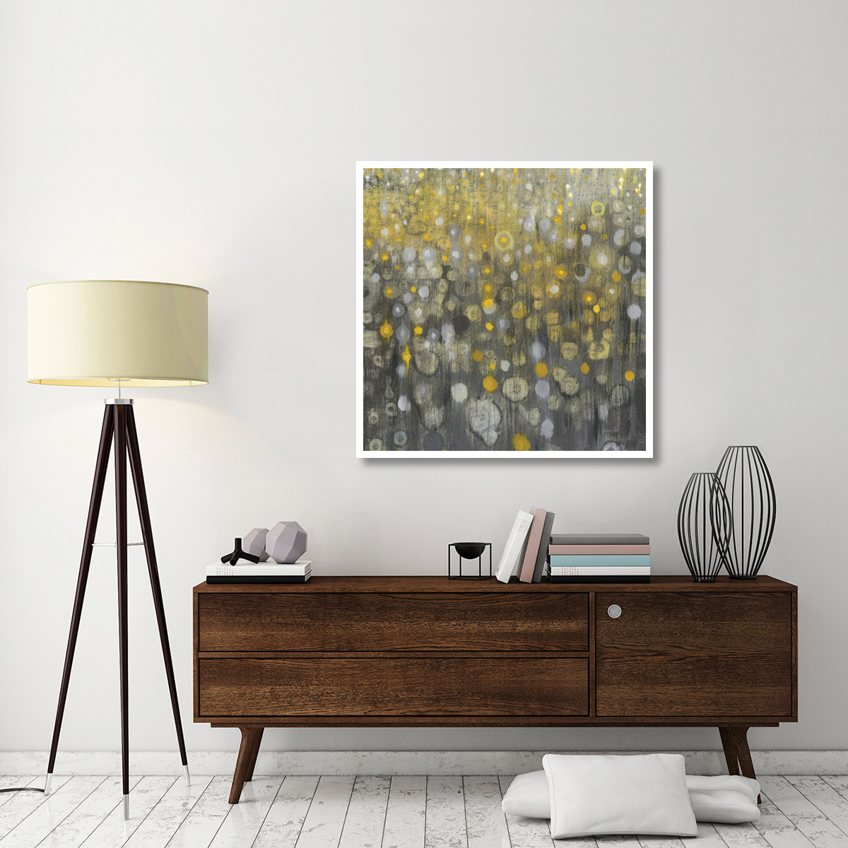 Rain Abstract VI -Paper Art-42&quotx42"