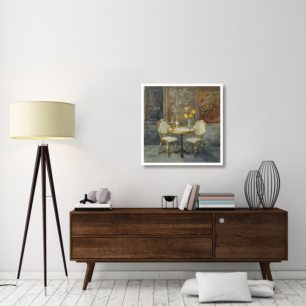 French Cafe -Paper Art-32&quotx32"