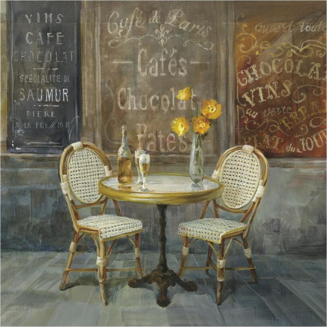French Cafe -Paper Art-38&quotx38"