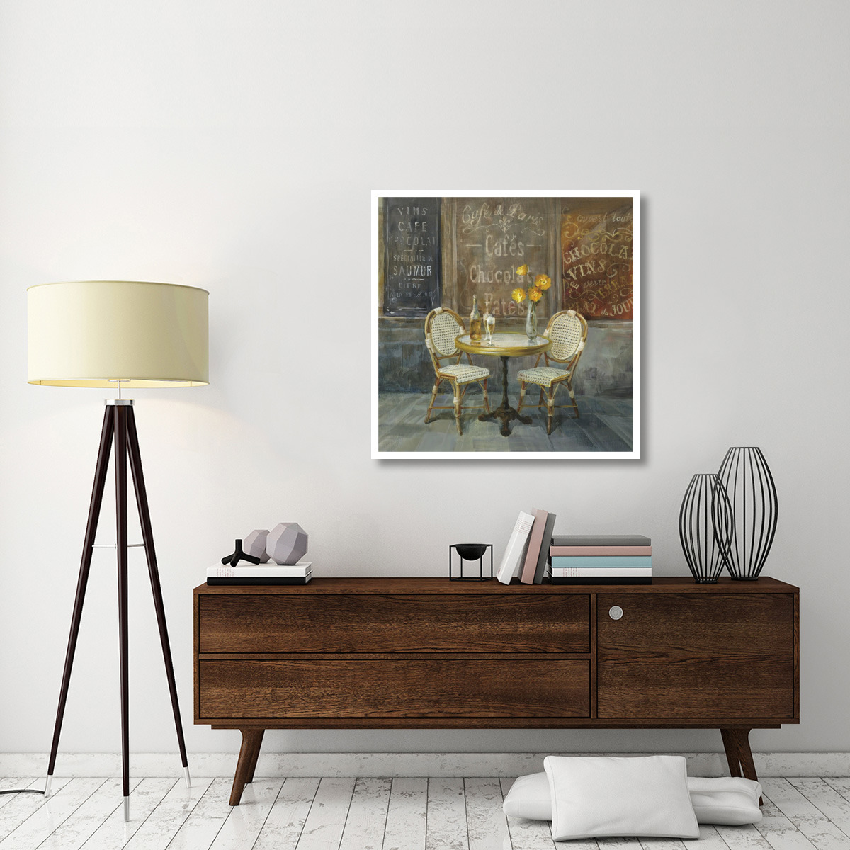 French Cafe -Paper Art-38&quotx38"