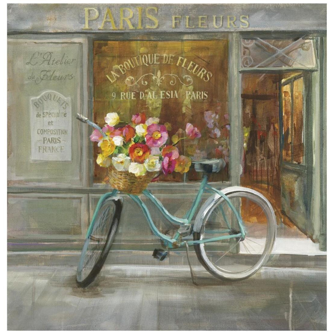 French Flowershop -Paper Art-20&quotx20"