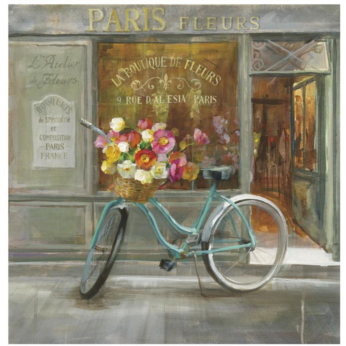 French Flowershop -Paper Art-26&quotx26"