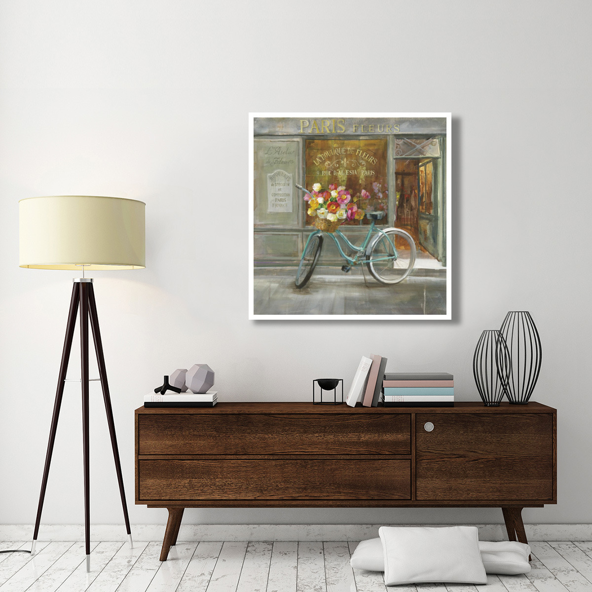 French Flowershop -Paper Art-42&quotx42"