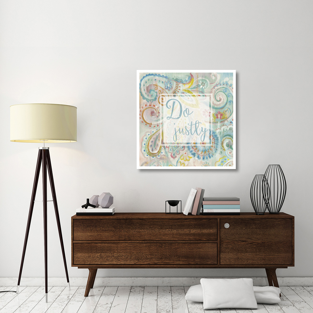 Spring Dream Paisley II Pink Sentiment -Paper Art-38&quotx38"