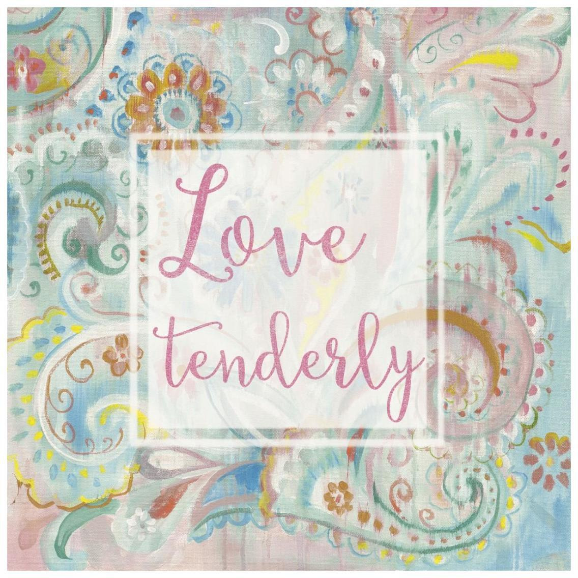 Spring Dream Paisley III Pink Sentiment -Paper Art-26&quotx26"