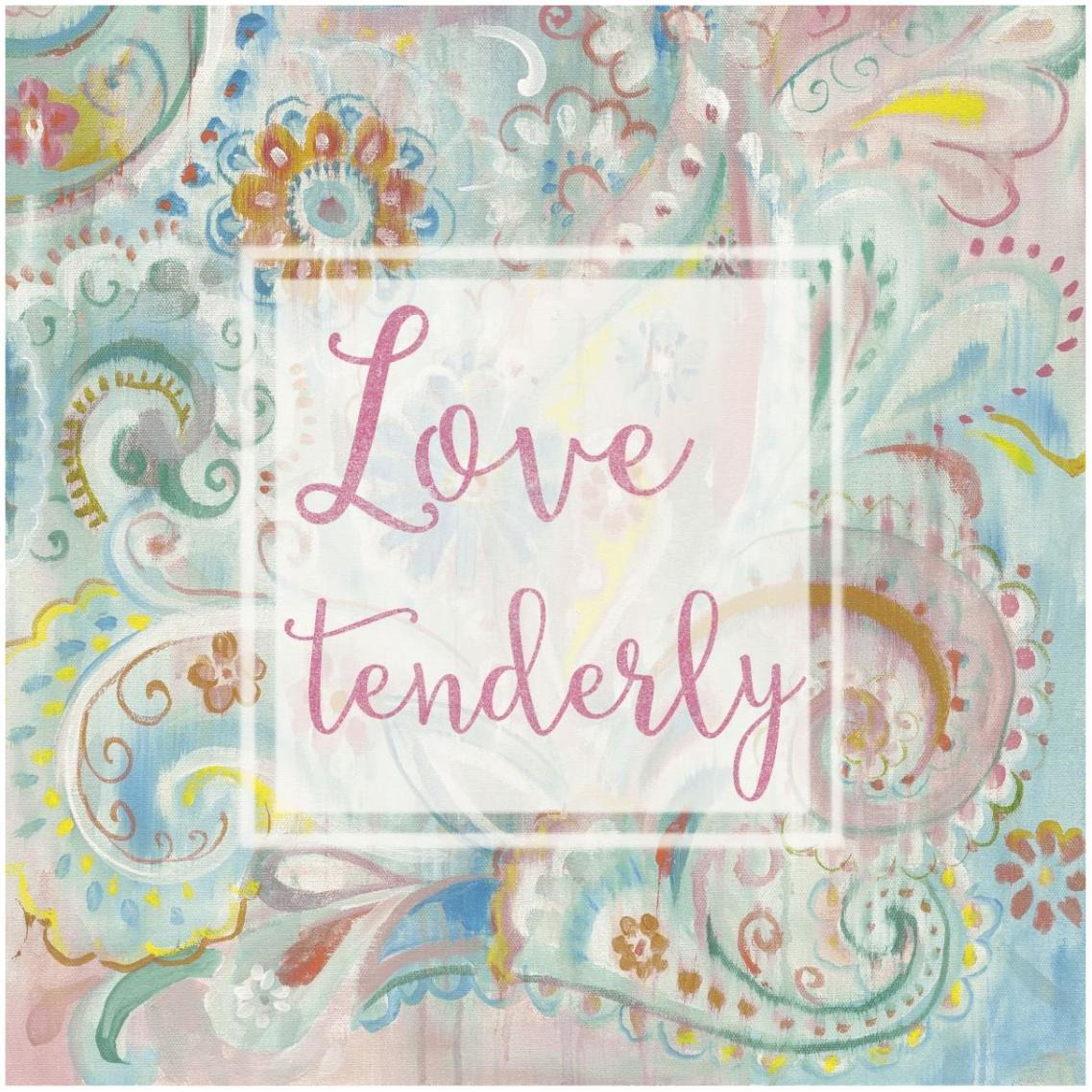 Spring Dream Paisley III Pink Sentiment -Paper Art-32&quotx32"