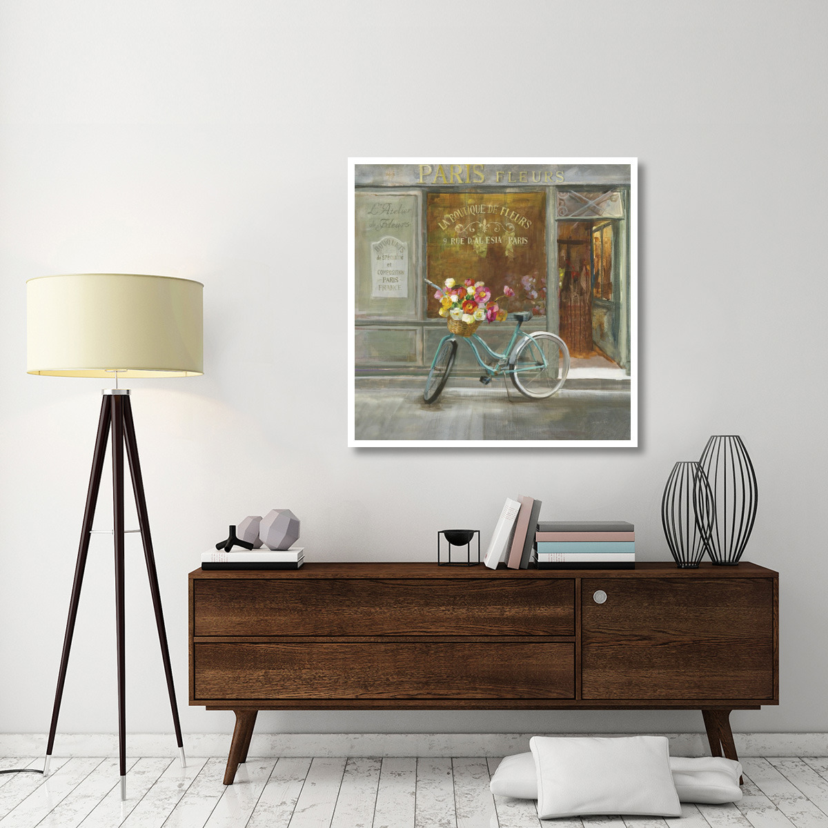 French Flowershop v2 -Paper Art-42&quotx42"