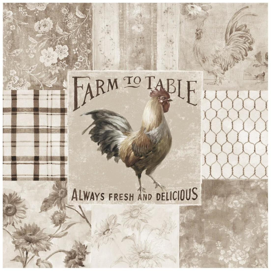 Farm Nostalgia I Neutral -Paper Art-20&quotx20"