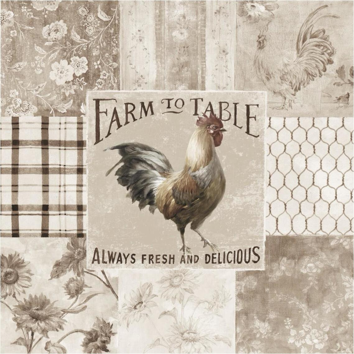 Farm Nostalgia I Neutral -Paper Art-38&quotx38"