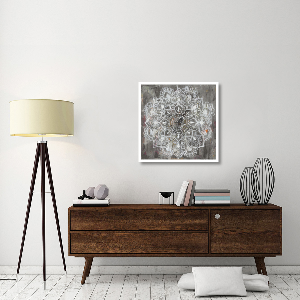 Mandala in Neutral II -Paper Art-32&quotx32"