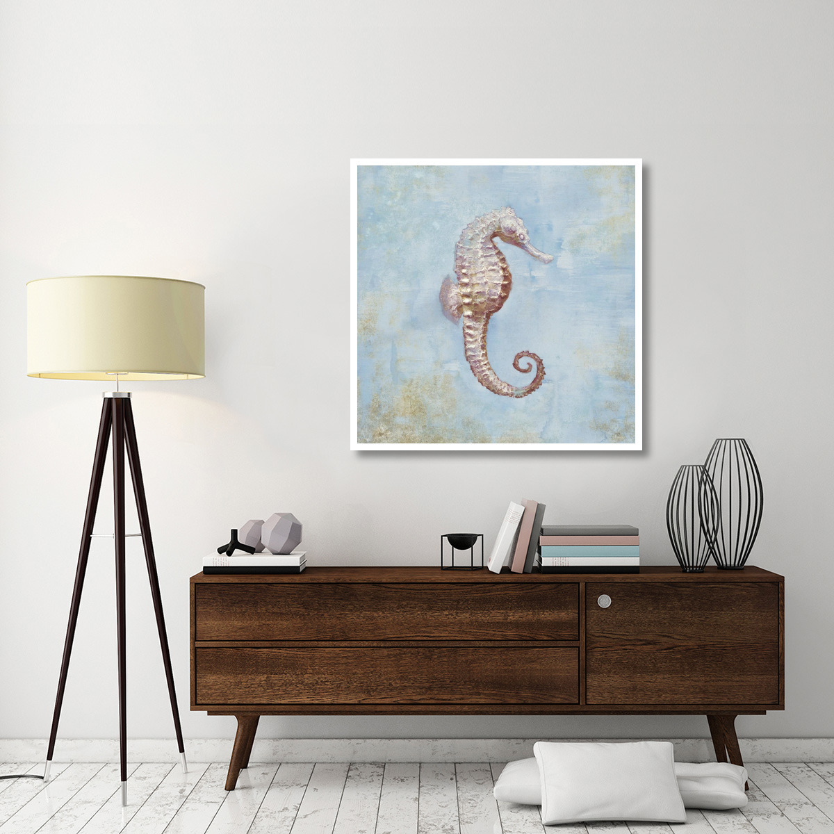 Treasures from the Sea I Watercolor -Paper Art-42&quotx42"