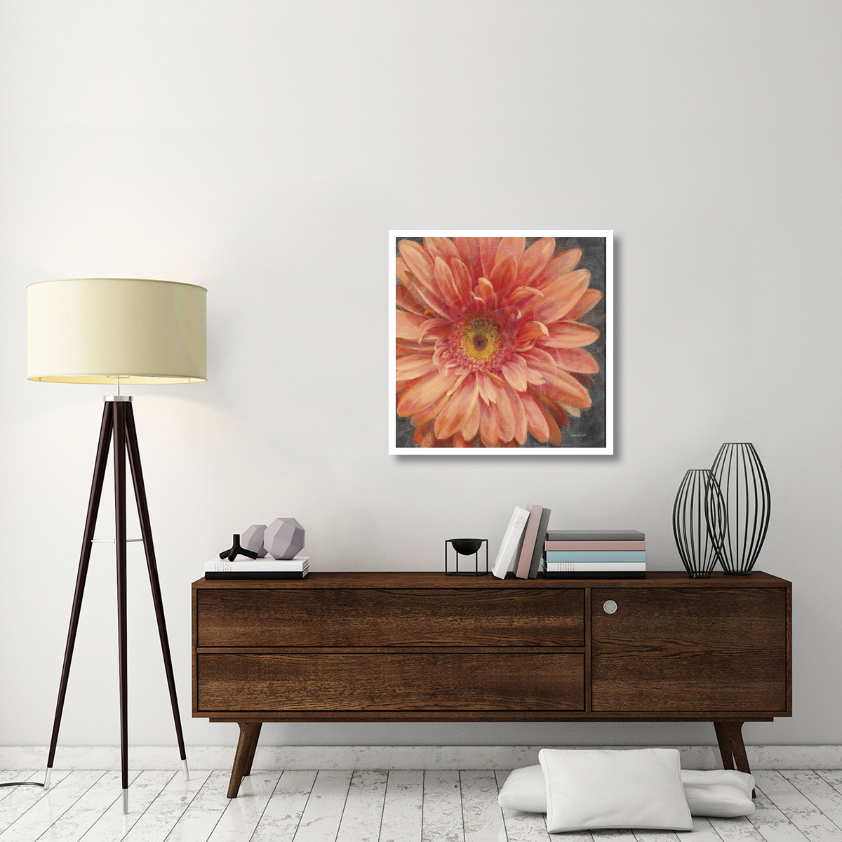 Vivid Floral II Crop -Paper Art-32&quotx32"