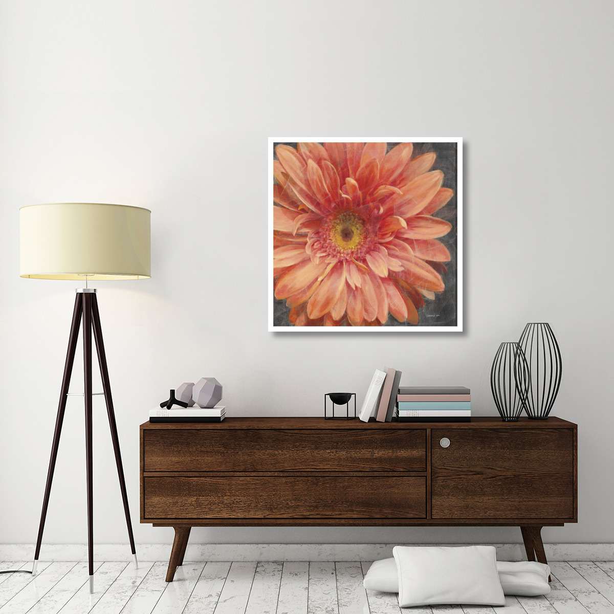 Vivid Floral II Crop -Paper Art-38&quotx38"
