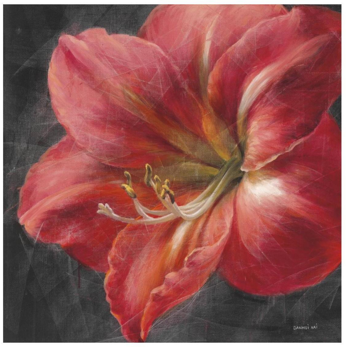 Vivid Floral III Crop -Paper Art-26&quotx26"