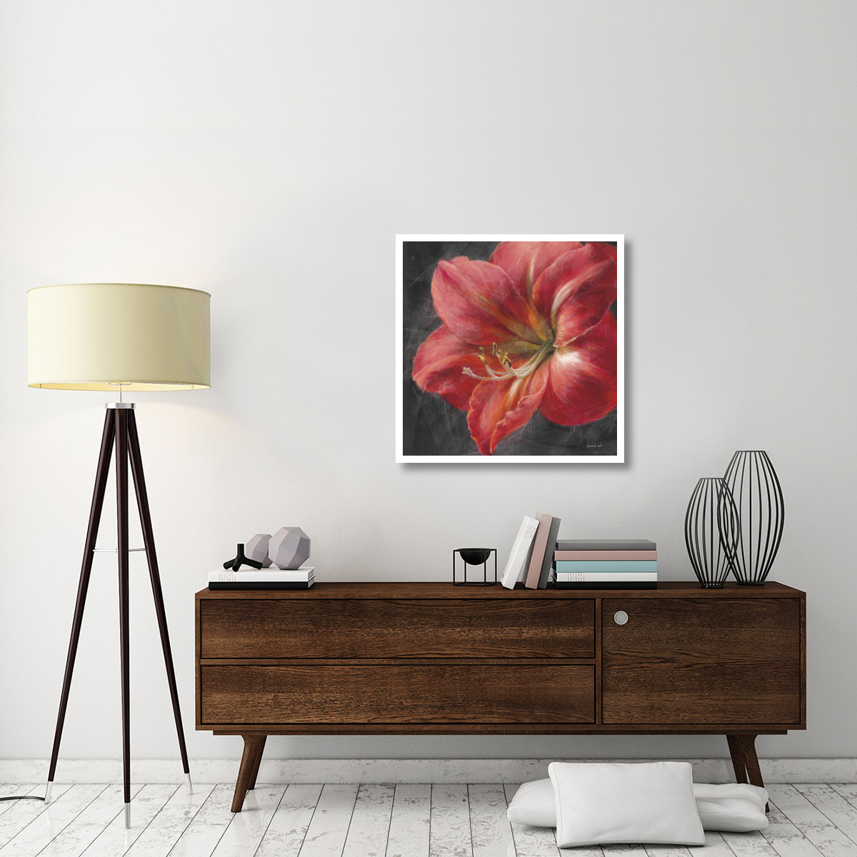 Vivid Floral III Crop -Paper Art-32&quotx32"