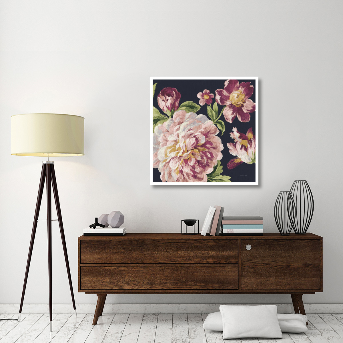 Mixed Floral IV Crop I Pastel -Paper Art-38&quotx38"