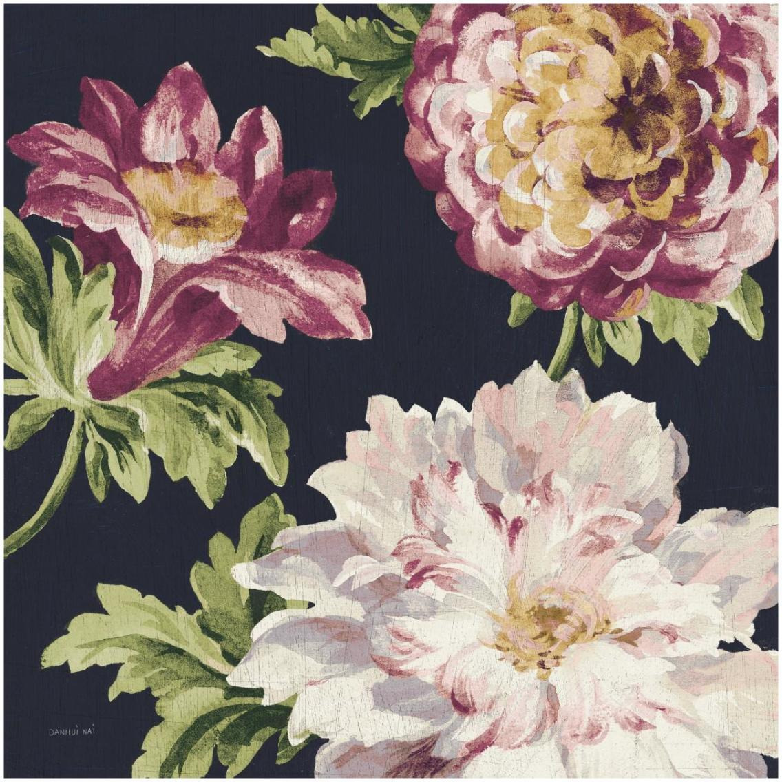 Mixed Floral IV Crop II Pastel -Paper Art-32&quotx32"