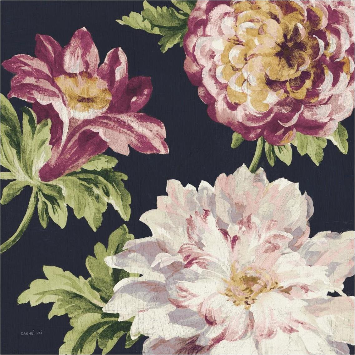 Mixed Floral IV Crop II Pastel -Paper Art-38&quotx38"