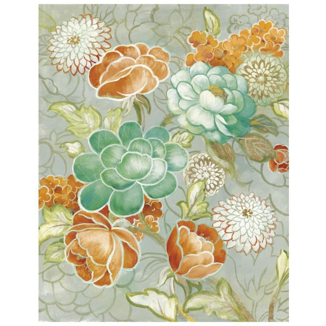 Garden of Delights Spice -Paper Art-22&quotx26"