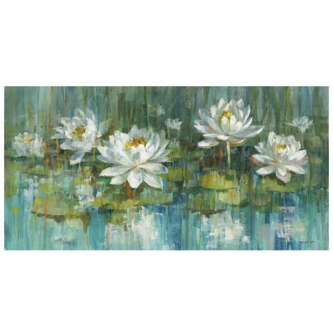 Water Lily Pond Crop -Paper Art-26&quotx14"