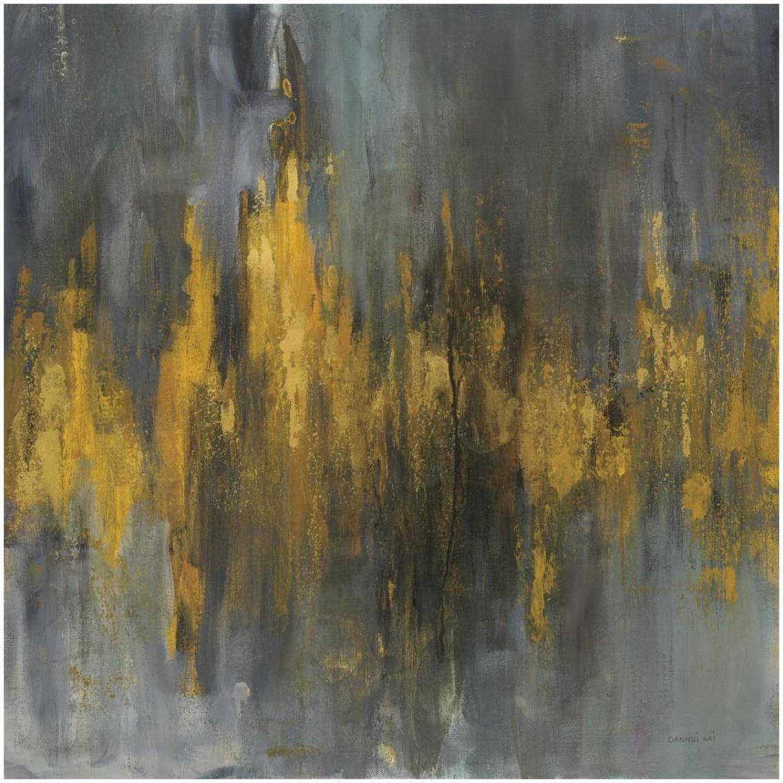 Black and Gold Abstract -Paper Art-32&quotx32"