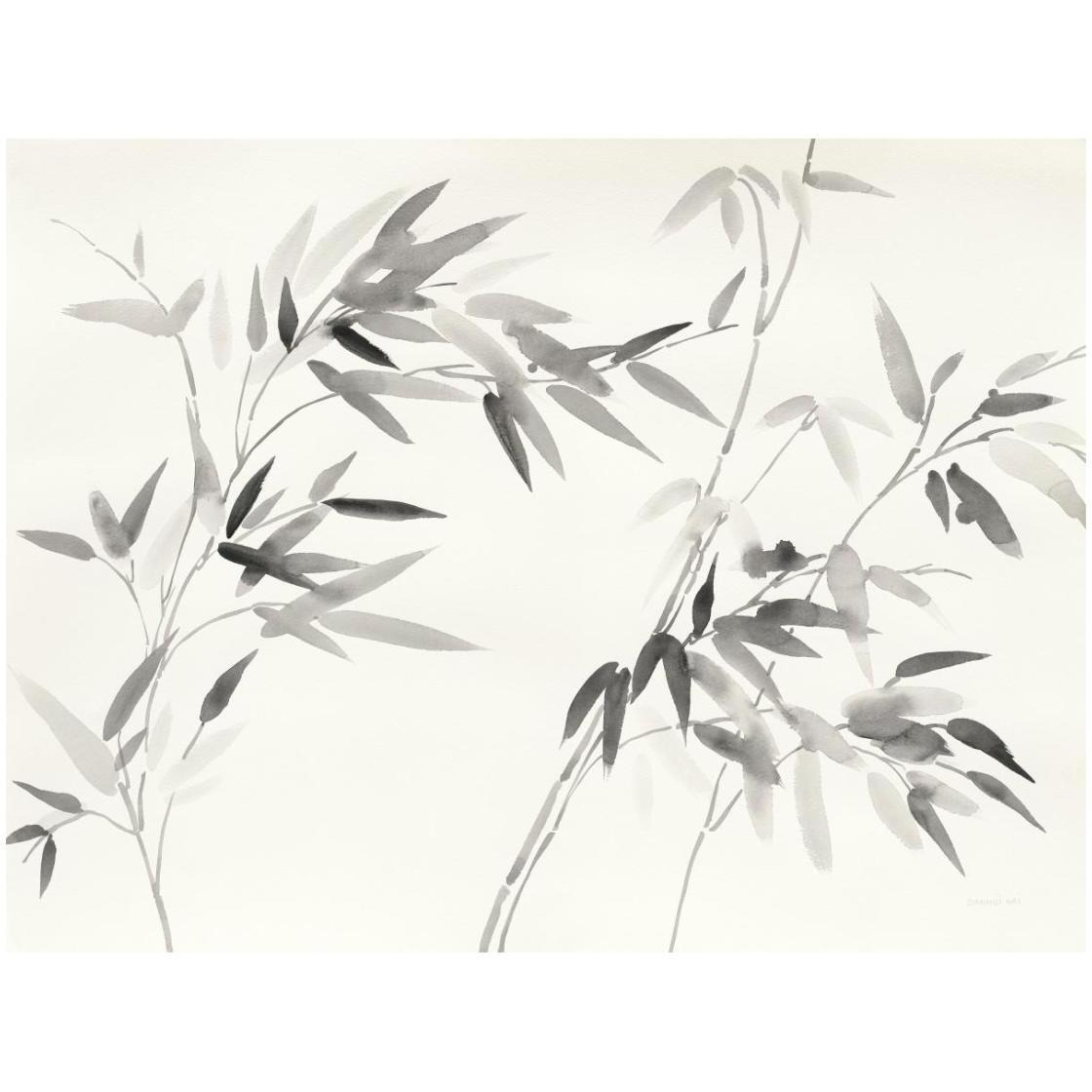 Bamboo Leaves I -Paper Art-26&quotx20"