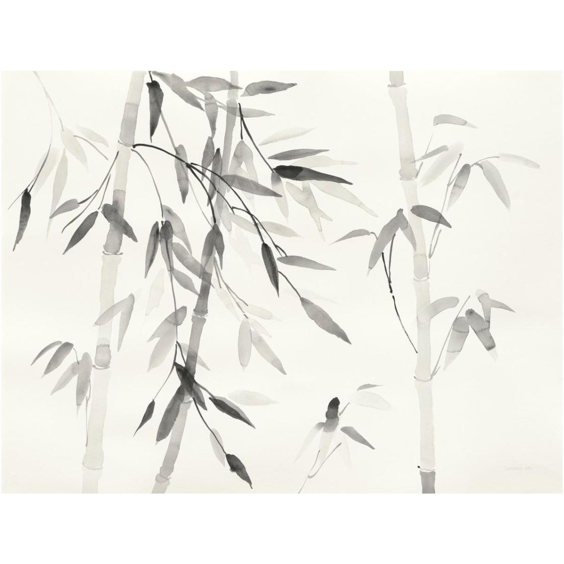 Bamboo Leaves III -Paper Art-18&quotx14"