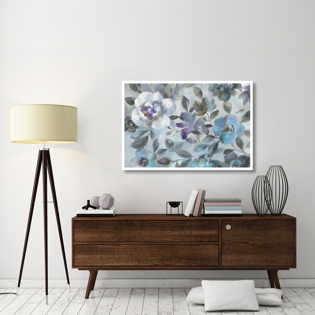 Twilight Flowers -Paper Art-50&quotx34"