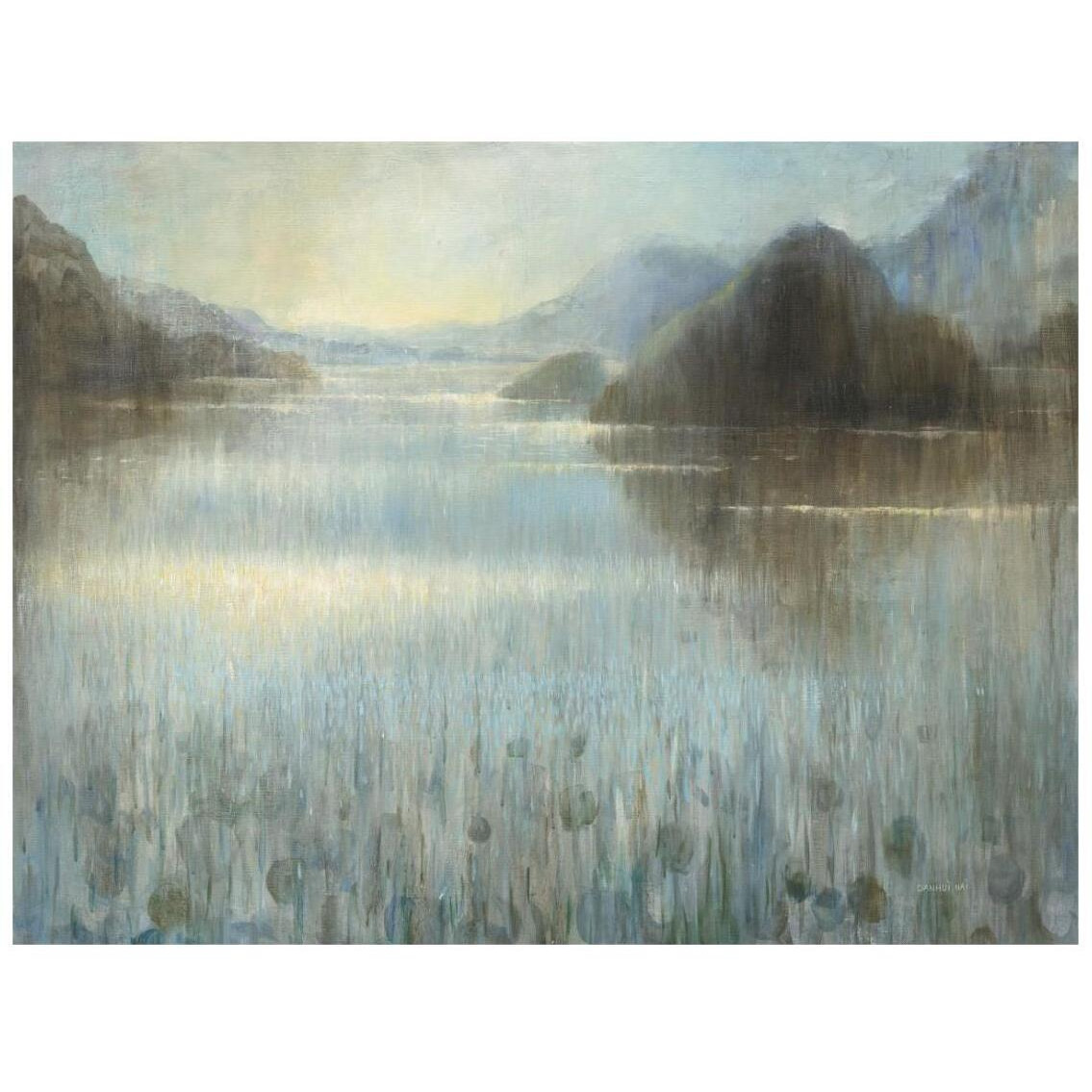 Through the Mist Square -Paper Art-26&quotx20"