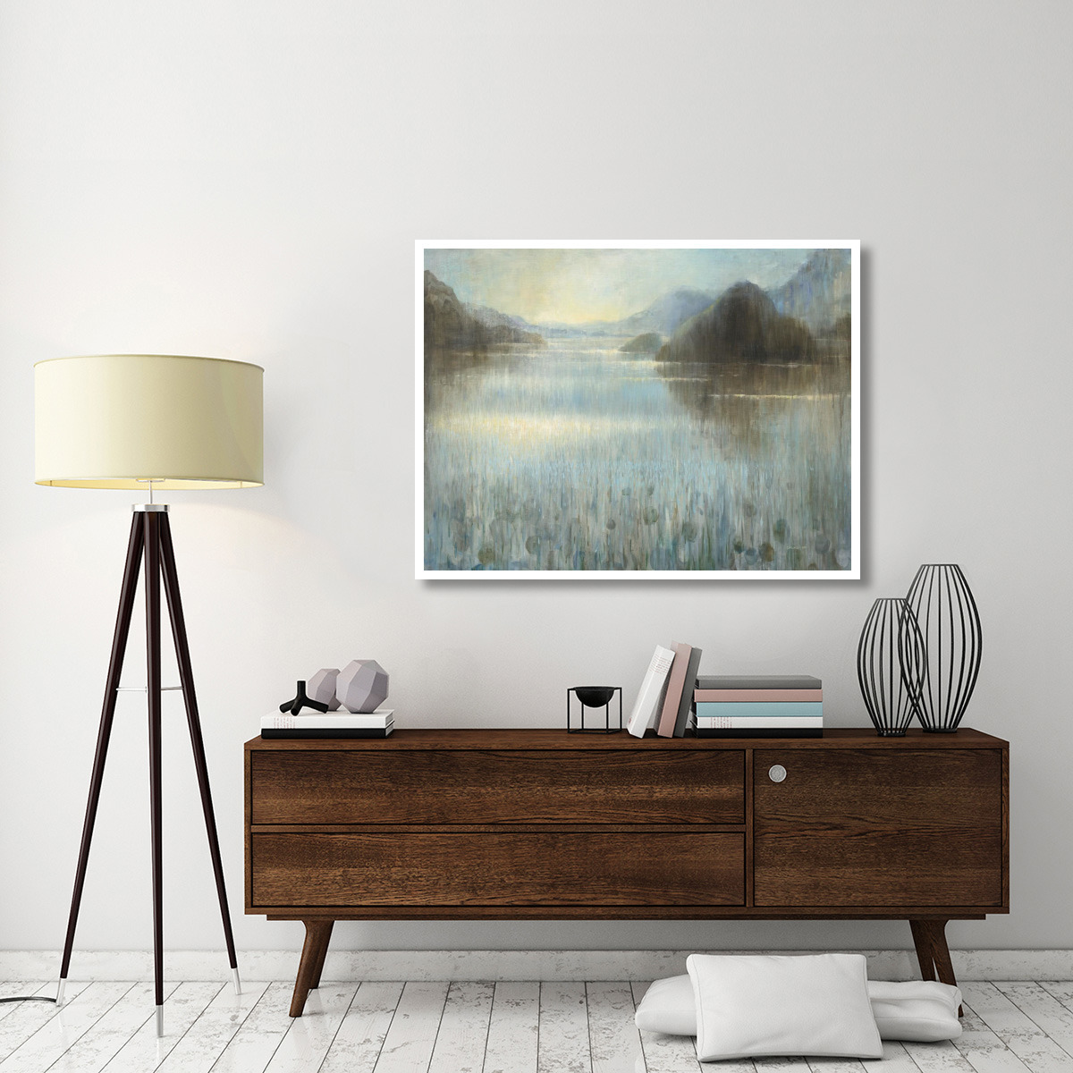 Through the Mist Square -Paper Art-50&quotx38"