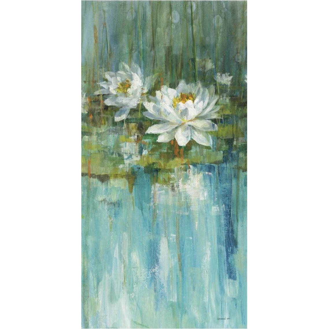 Water Lily Pond v2 II -Paper Art-20&quotx38"