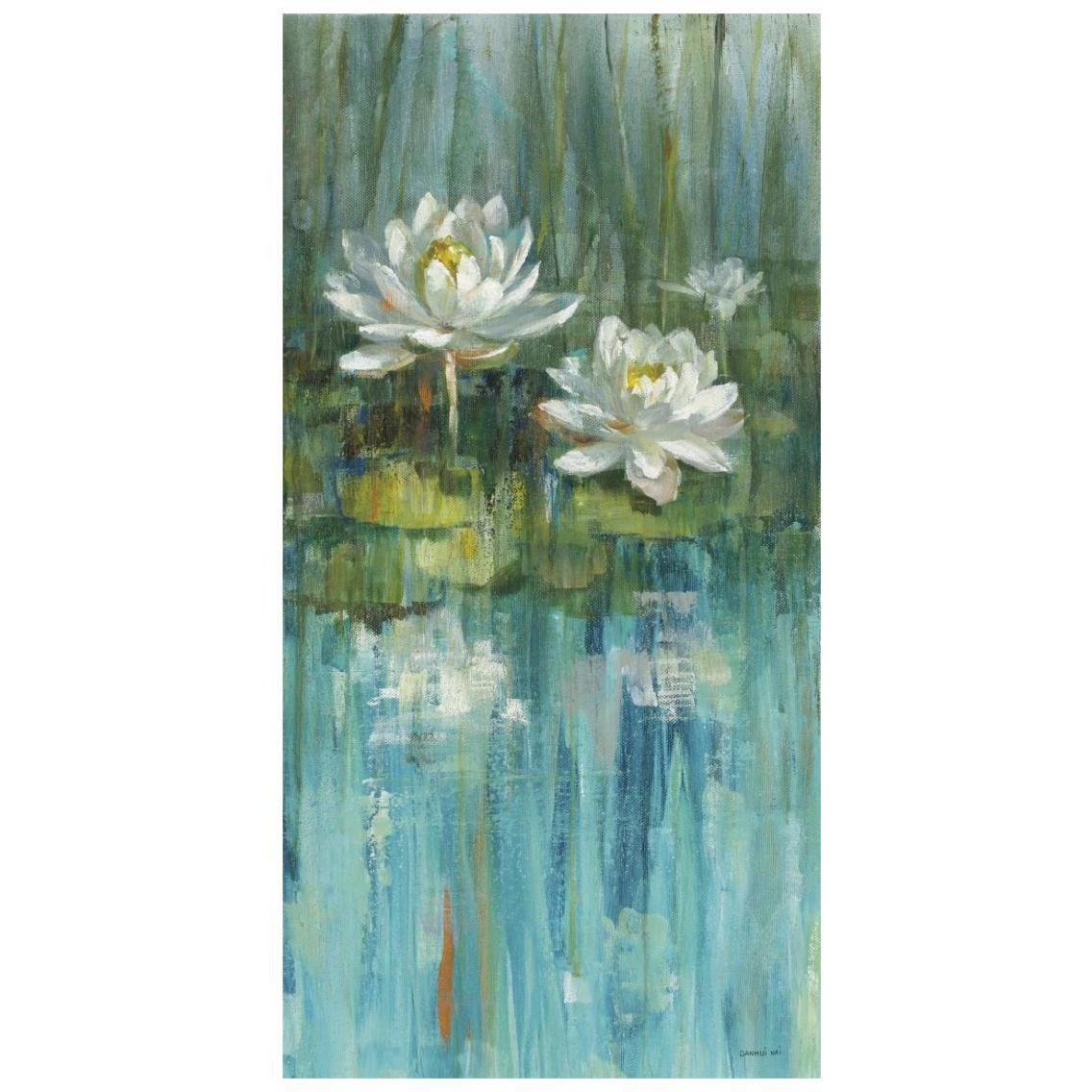 Water Lily Pond v2 III -Paper Art-14&quotx26"