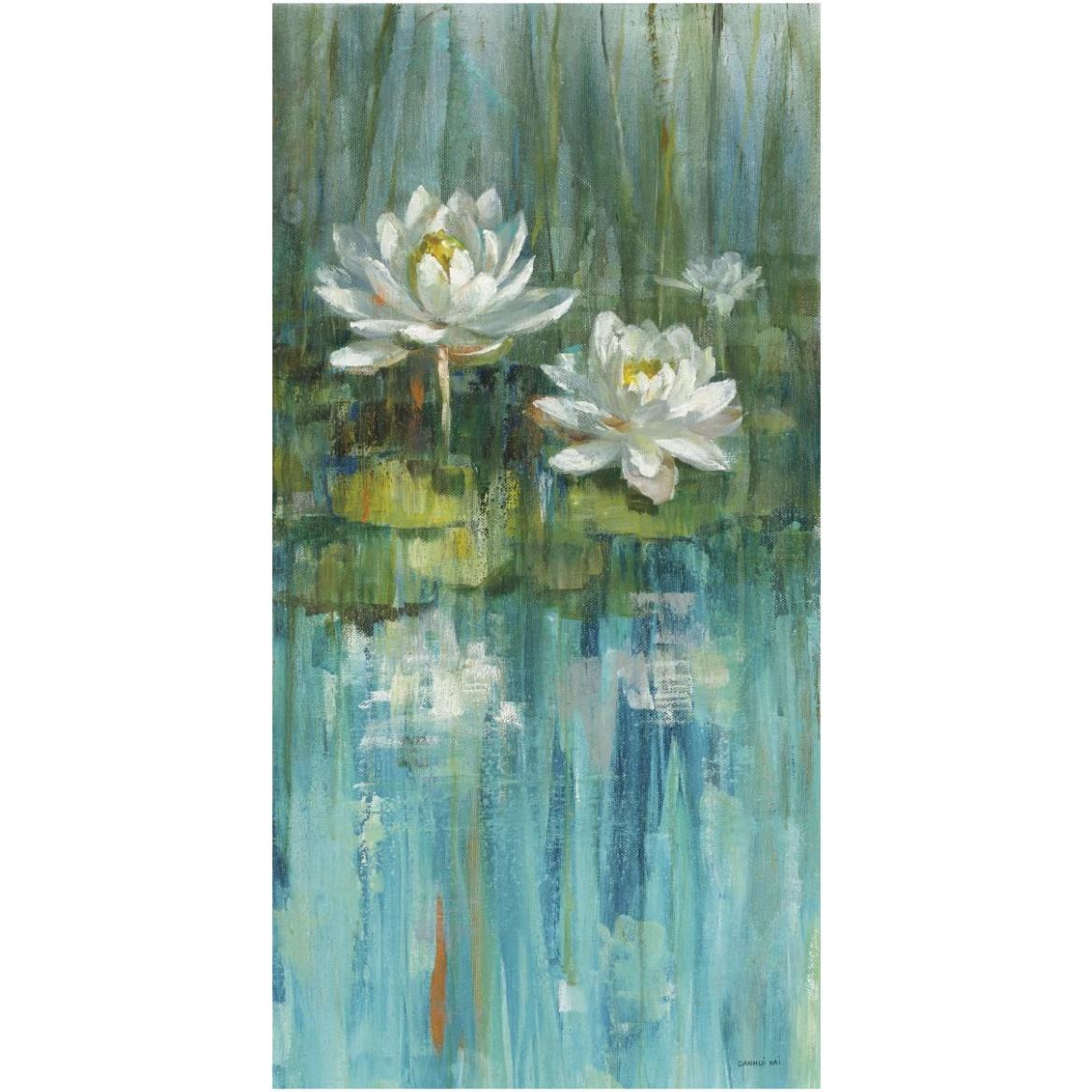 Water Lily Pond v2 III -Paper Art-32&quotx62"