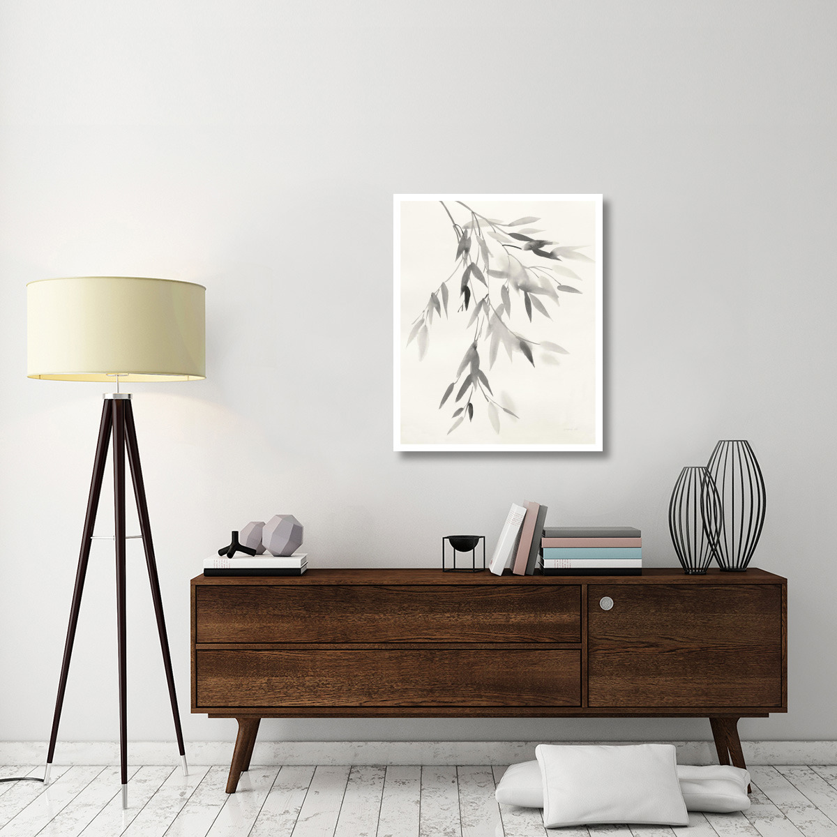Bamboo Leaves IV -Paper Art-30&quotx37"