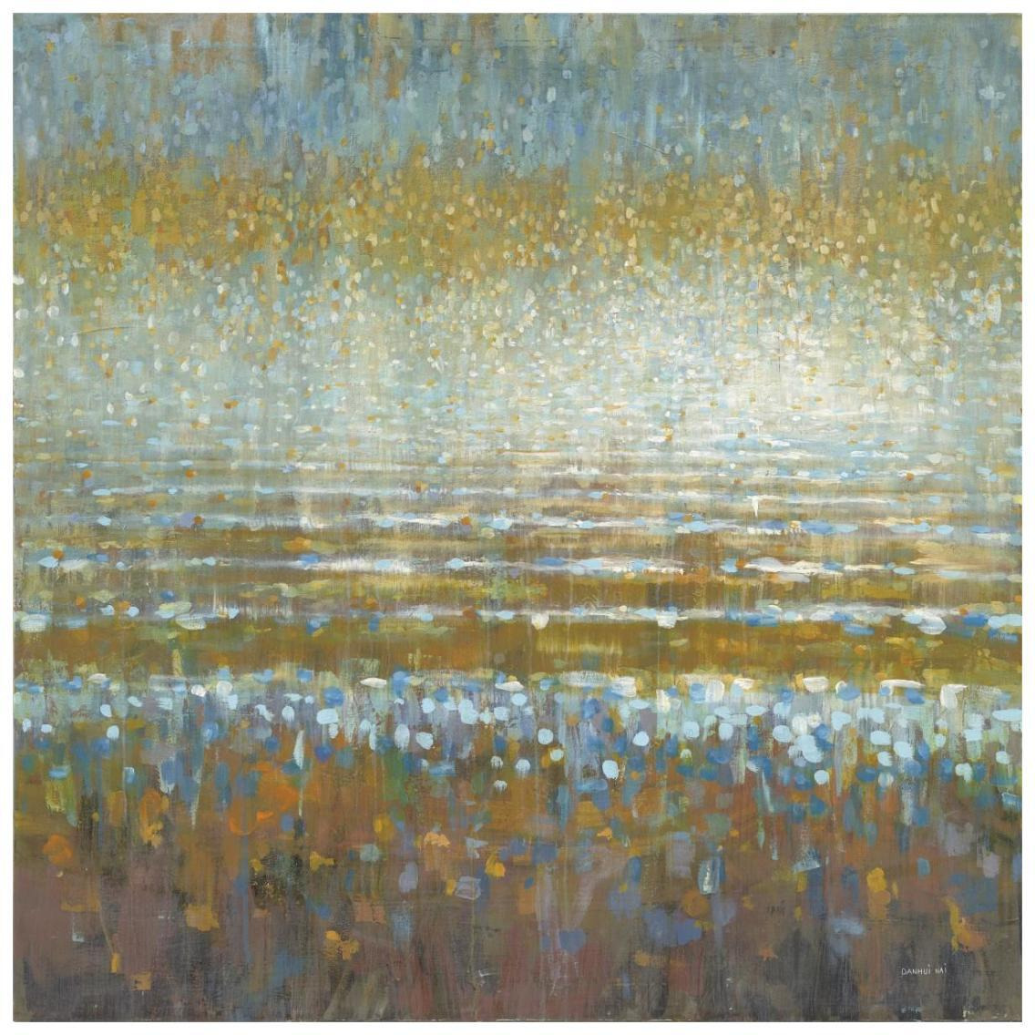 Rains Over the Lake Light -Paper Art-26&quotx26"