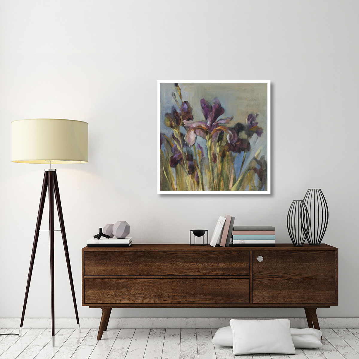 Spring Iris I -Paper Art-38&quotx38"