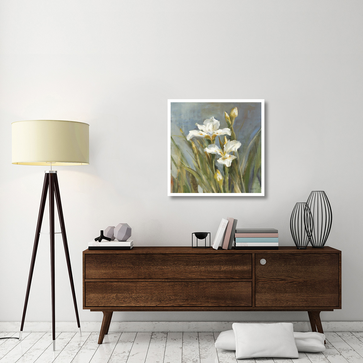 Spring Iris II -Paper Art-32&quotx32"