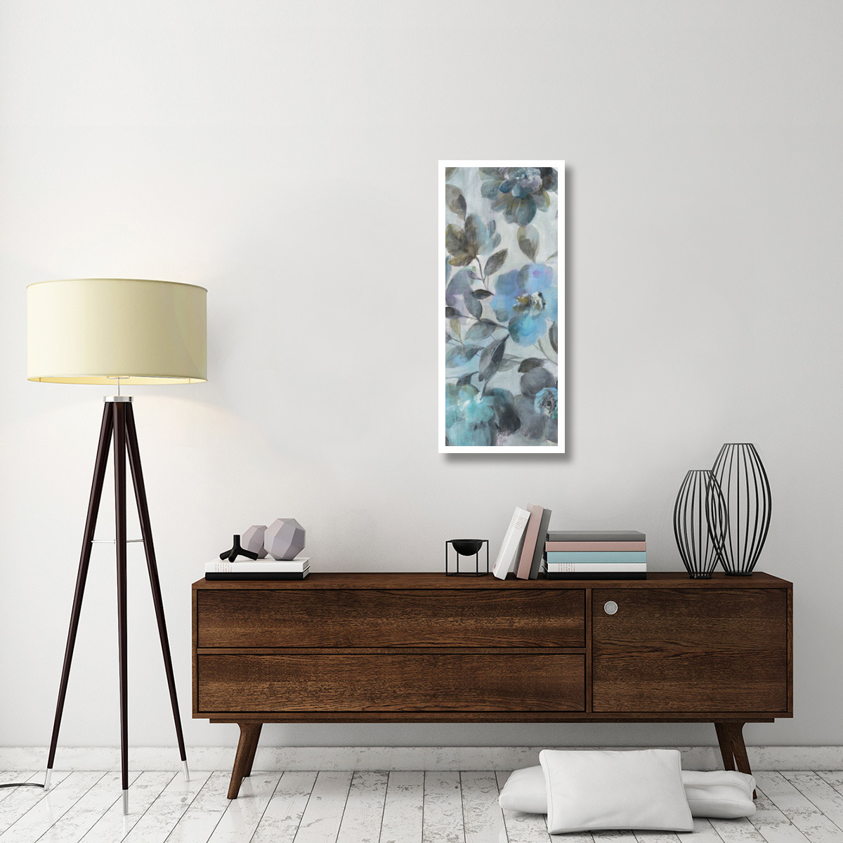 Twilight Flowers III -Paper Art-18&quotx42"